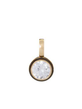 Roxanne Assoulin The Cubic Large Round Charm Silver Black